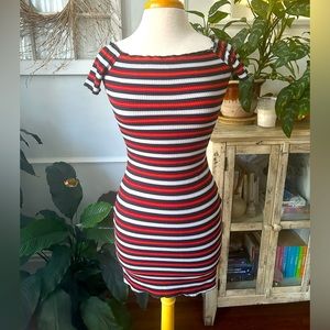Striped Ribbed Dress - Size S - HOST PICK